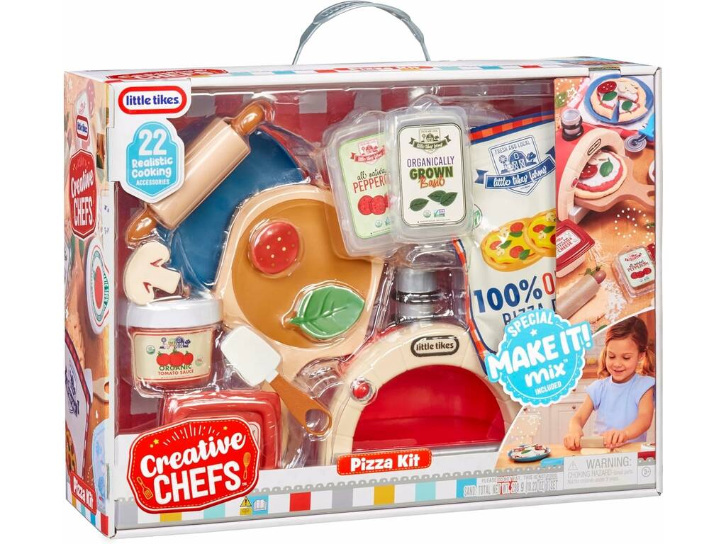 Creative Chefs Kit per pizza Little Tikes con accessori