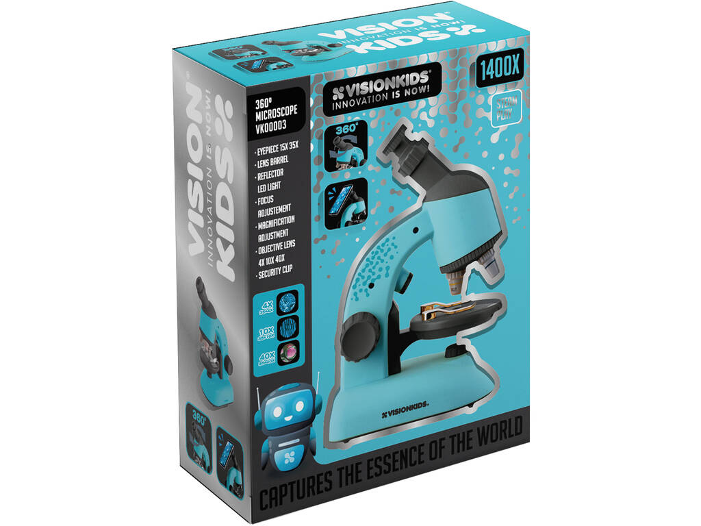Microscopio 360º VisionKids 1400X Kids VK00003