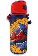 Gourde en aluminium Spiderman avec poignée 600 ml Kids SP50073