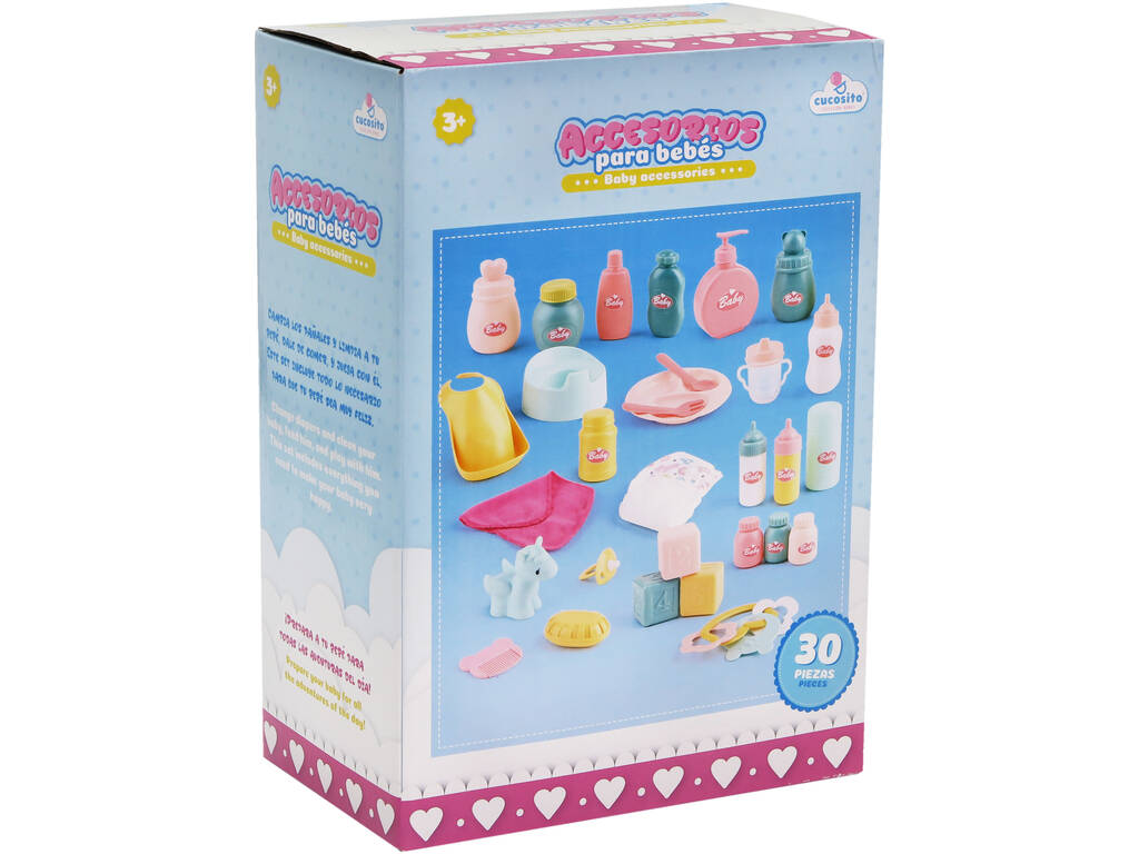 Acessórios para Bonecas Bebés 30 Peças 