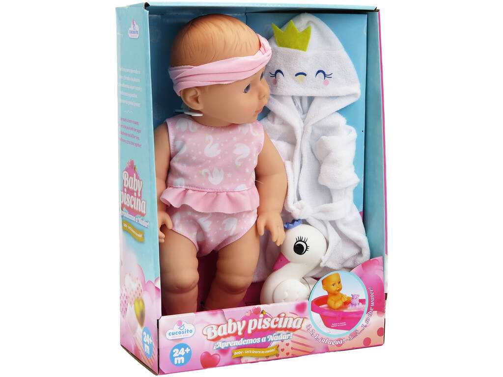 Baby Doll 30 cm avec peignoir et jouet de bain