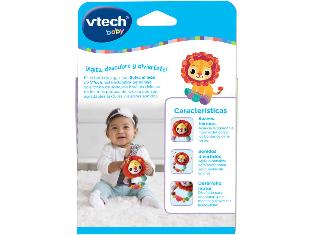 Il mio primo sonaglio di stoffa Giungla il Leone Vtech 80-536222
