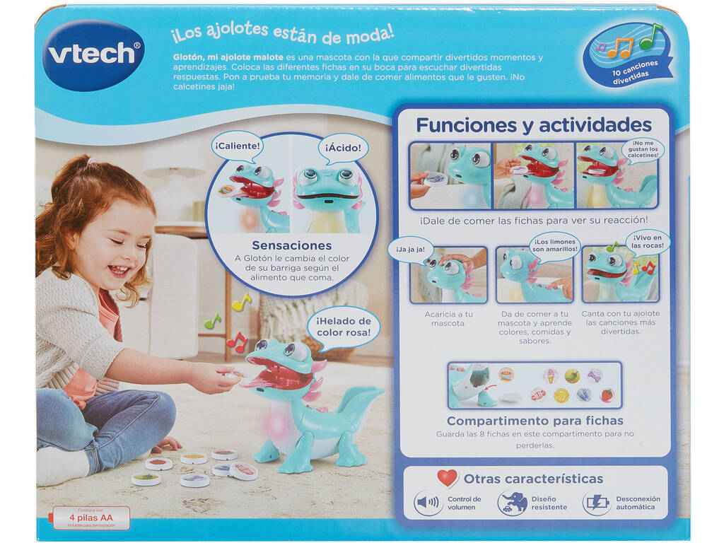 Ghiottone Il mio Axolotl Cattivone Vtech 80-554157
