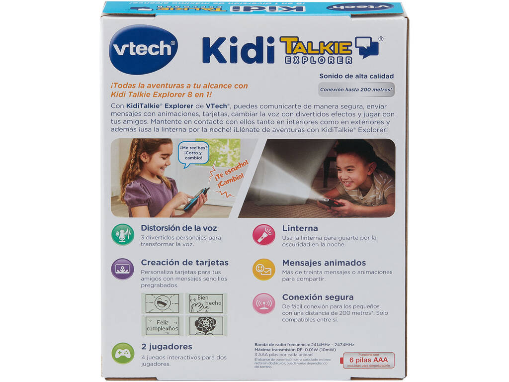 Kidi Talkie Explorer 8 in 1 Blu e Rosso Vtech