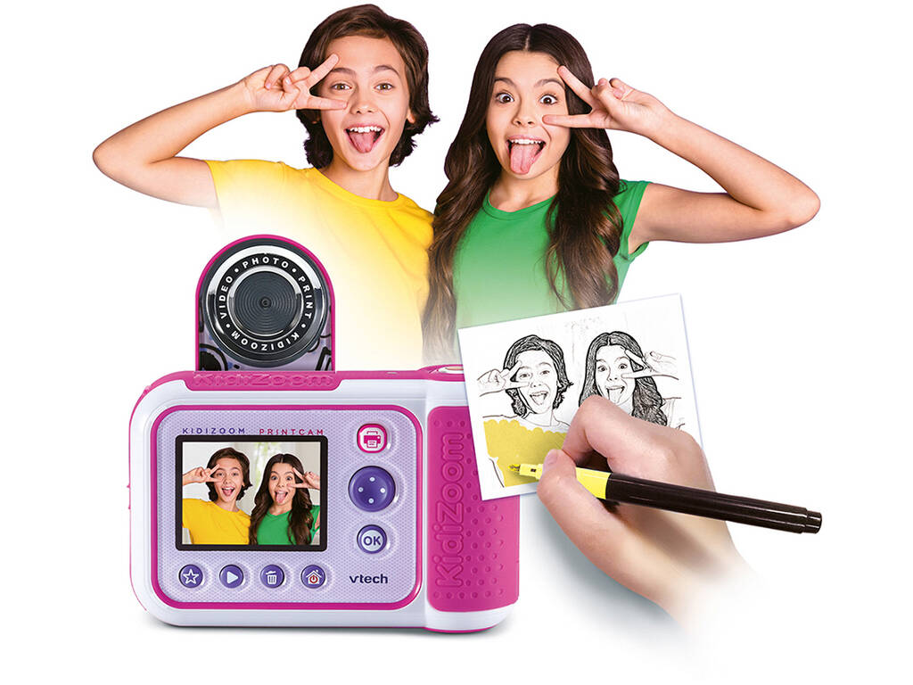 KidiZoom Print Rose Caméra Vtech 80-549157