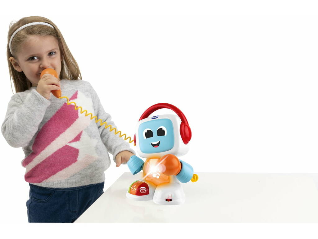 Robot musicale parlante interattivo Robit Happy Music con luci e suoni