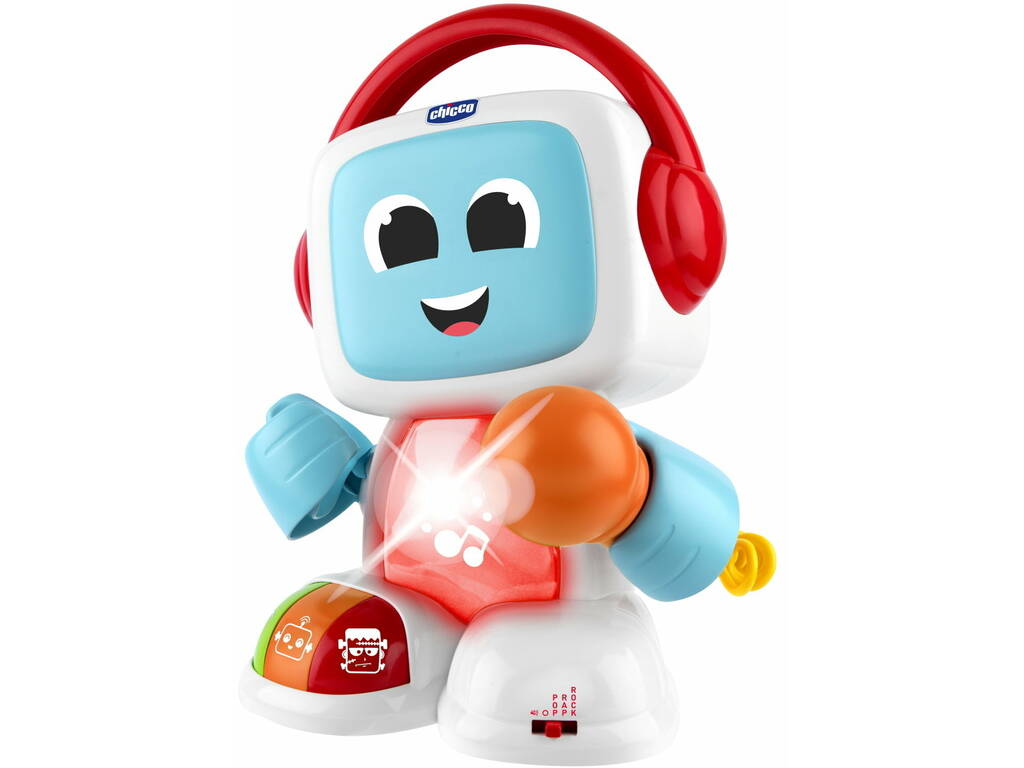 Robot musicale parlante interattivo Robit Happy Music con luci e suoni