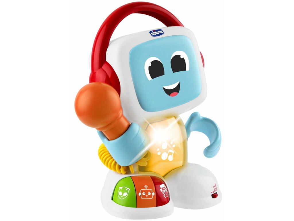 Robot musicale parlante interattivo Robit Happy Music con luci e suoni
