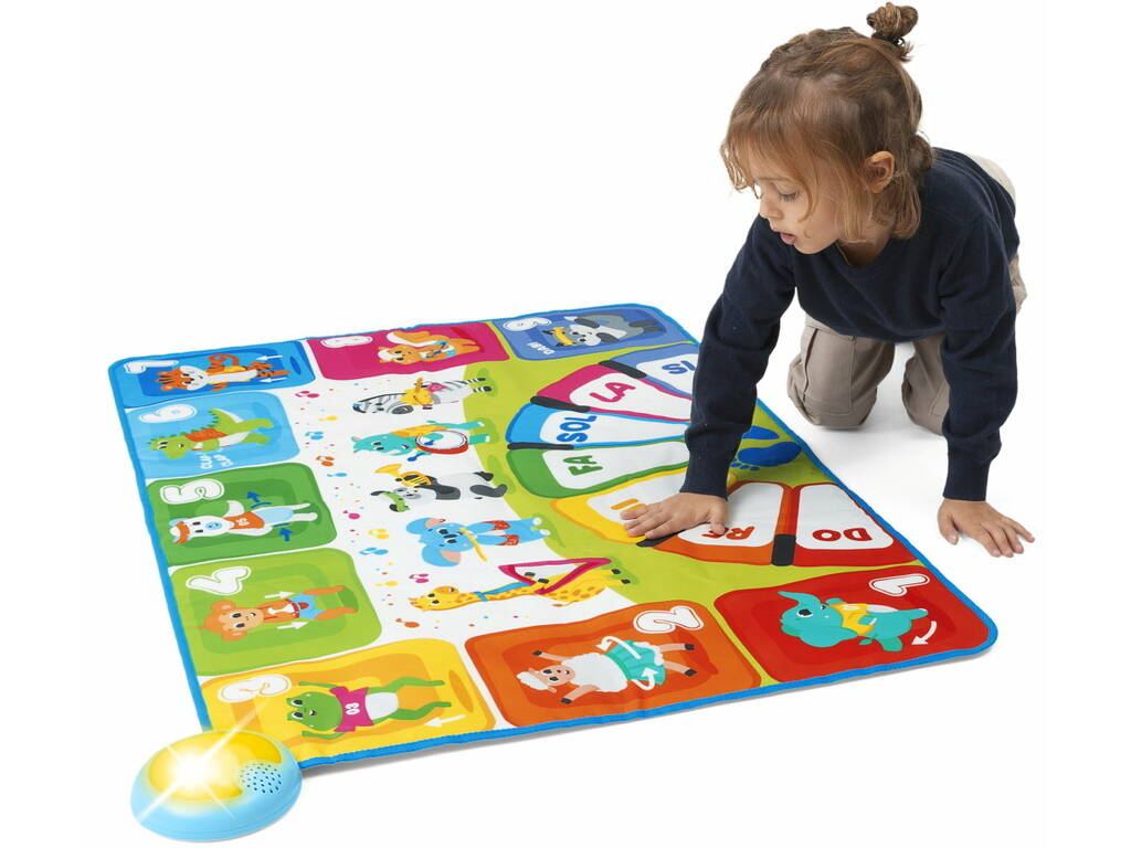 Tapis musical Happy Music 2-en-1 avec musique et lumière