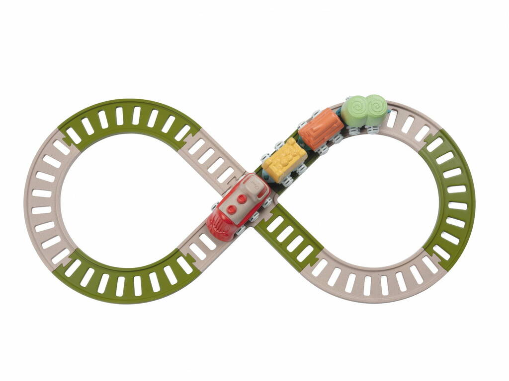Eco+ Baby Railway Zugset mit 18 Teilen