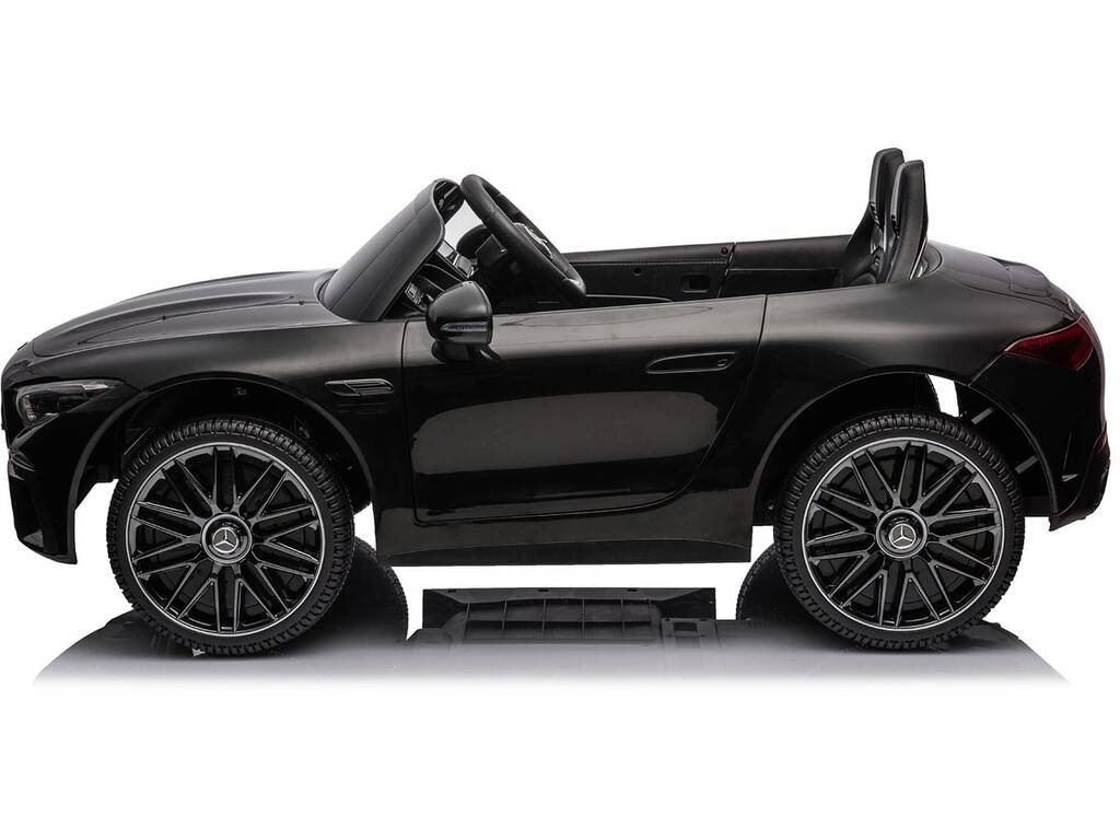 Auto decappottabile Mercedes AMG SL63 nera da 12 V con radiocomando