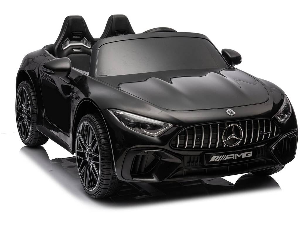 Auto decappottabile Mercedes AMG SL63 nera da 12 V con radiocomando