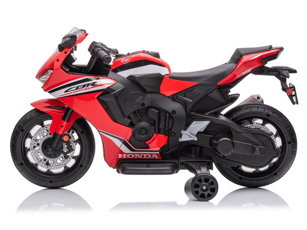 Moto a batteria Honda CBR 1000RR Rossa da 12V con luci