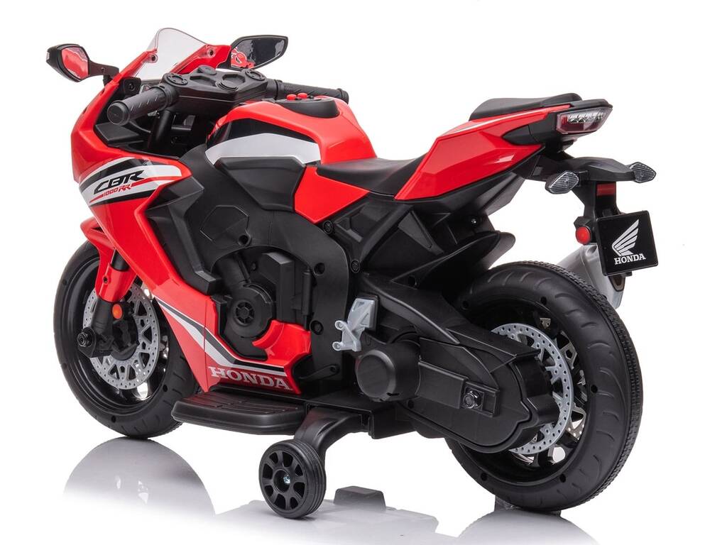 Moto a batteria Honda CBR 1000RR Rossa da 12V con luci