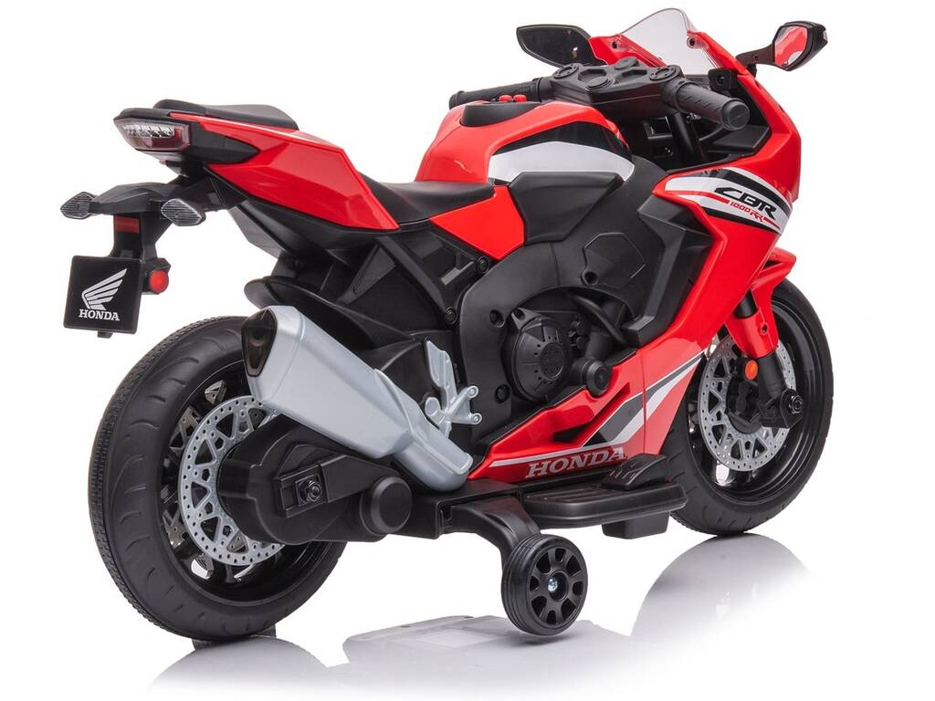 Moto a batteria Honda CBR 1000RR Rossa da 12V con luci