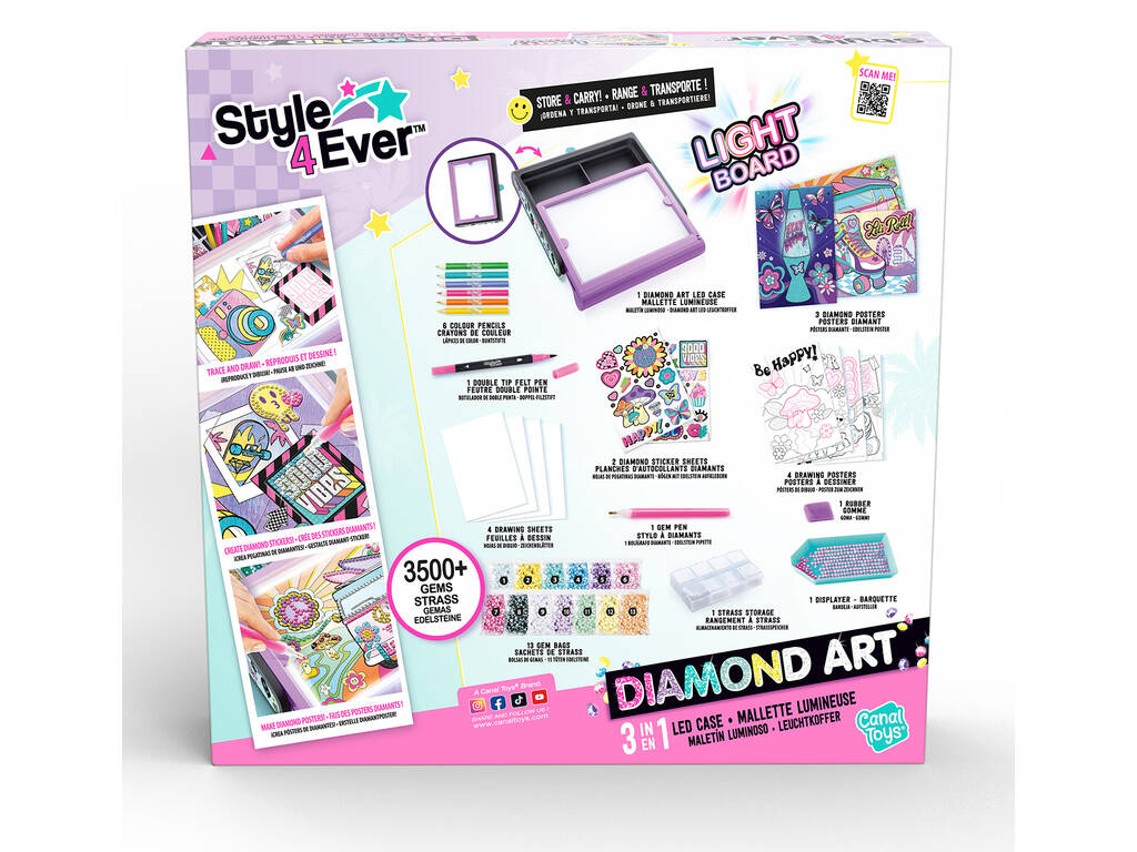 Style 4 Ever 3 in 1 Luminous Case Canal Toys OFG300