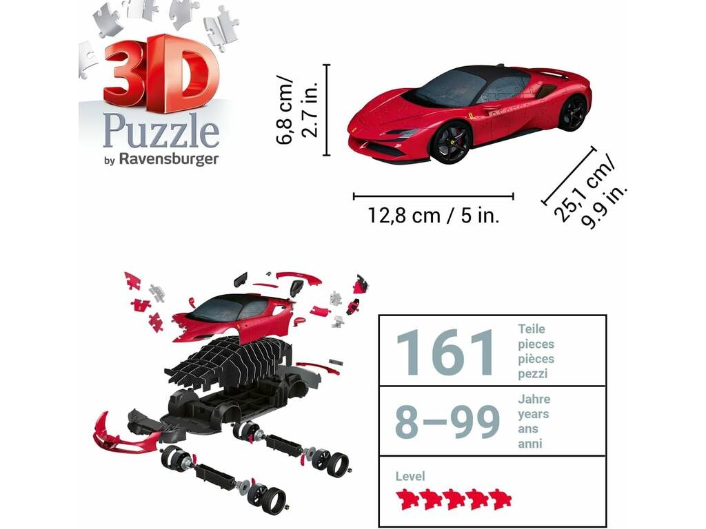 Puzzle 3D Ferrari SF90 Stradale
