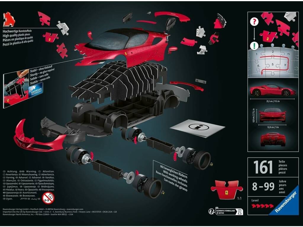 Puzzle 3D Ferrari SF90 Stradale