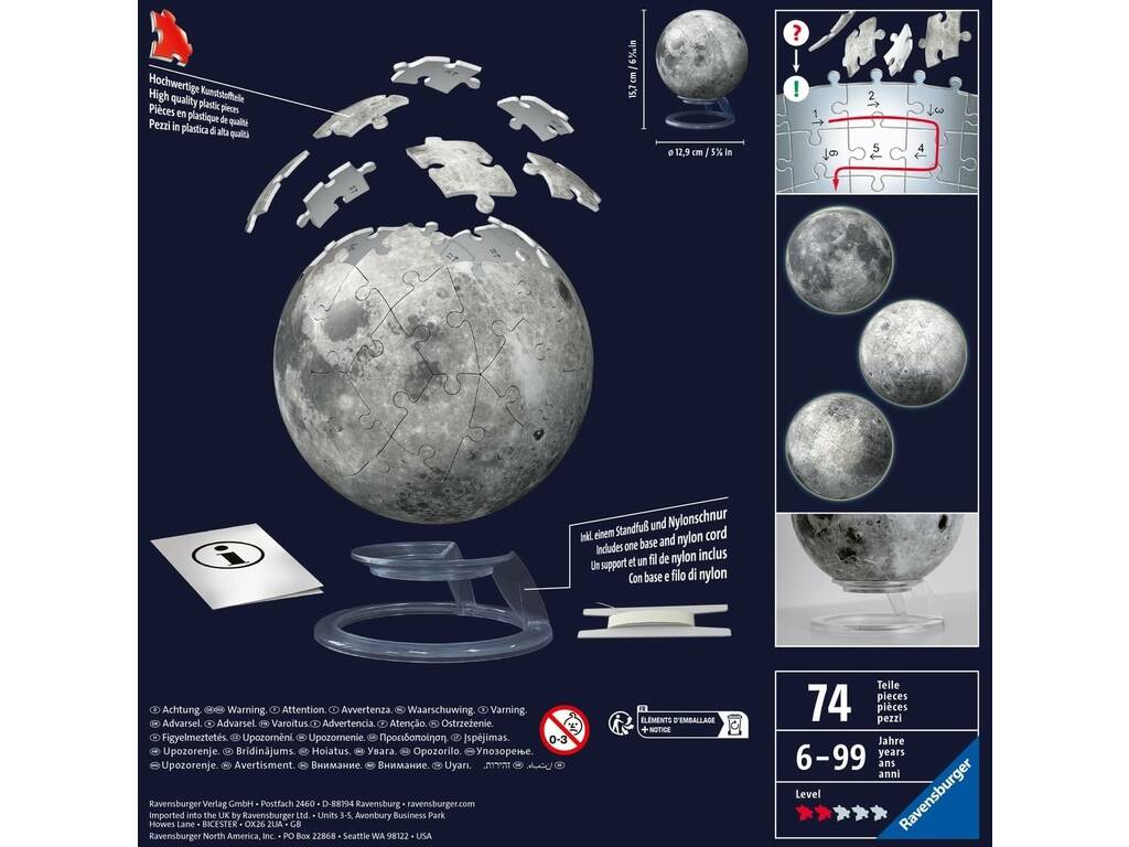 Casse-tête 3D Luna Glow In The Dark