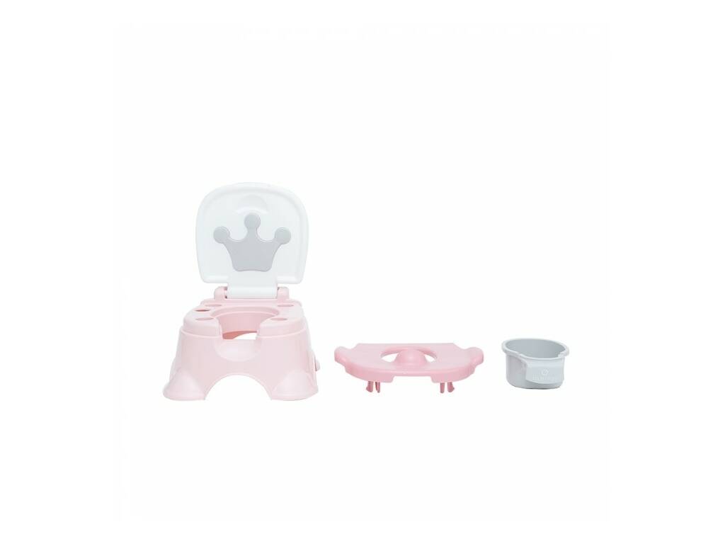 Olmitos Pink Crown Potty 3 en 1 pour enfants