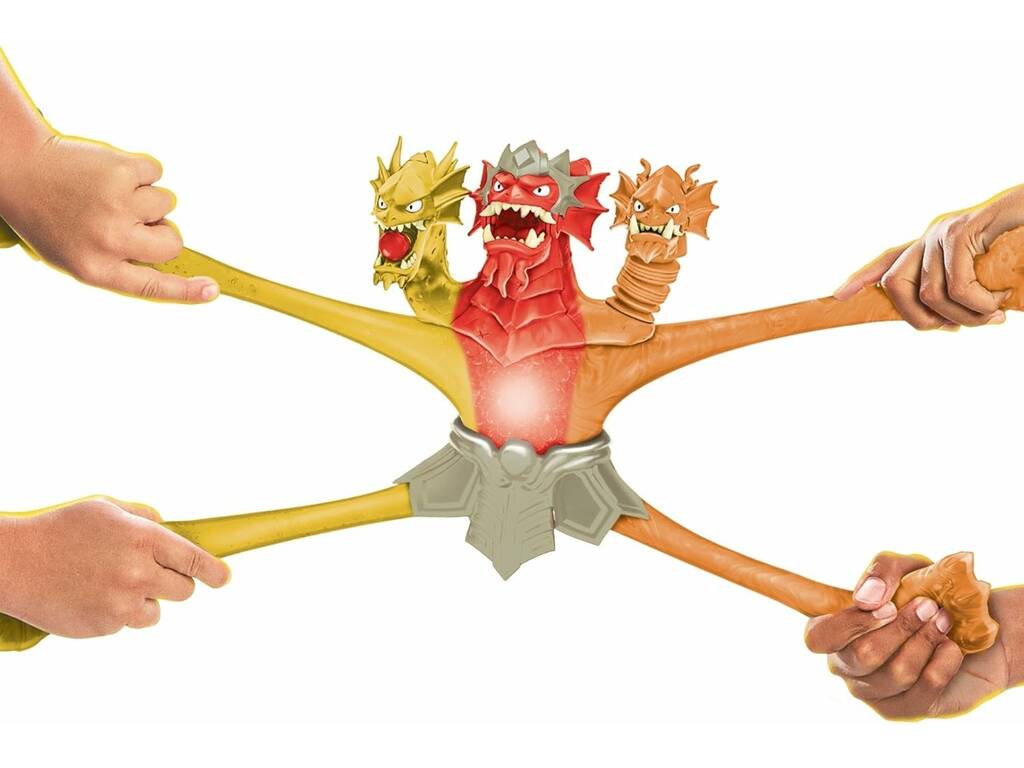 Heroes Of Goo Jit Zu Stretch Strikers Figura King Hydra Lava Fury 3 in 1