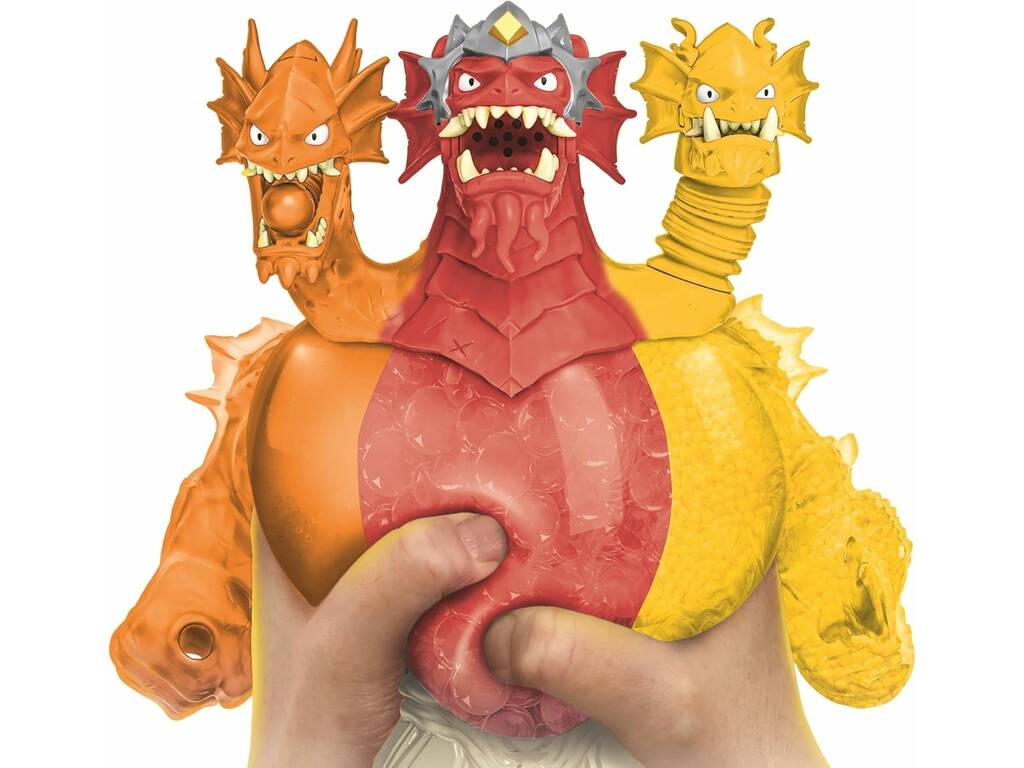 Heroes Of Goo Jit Zu Stretch Strikers Figura King Hydra Lava Fury 3 in 1