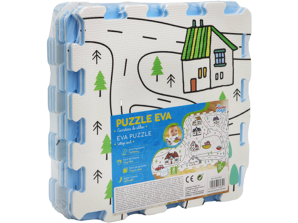 Puzzle Eva Strada del Villaggio per Bebè 8 Pezzi