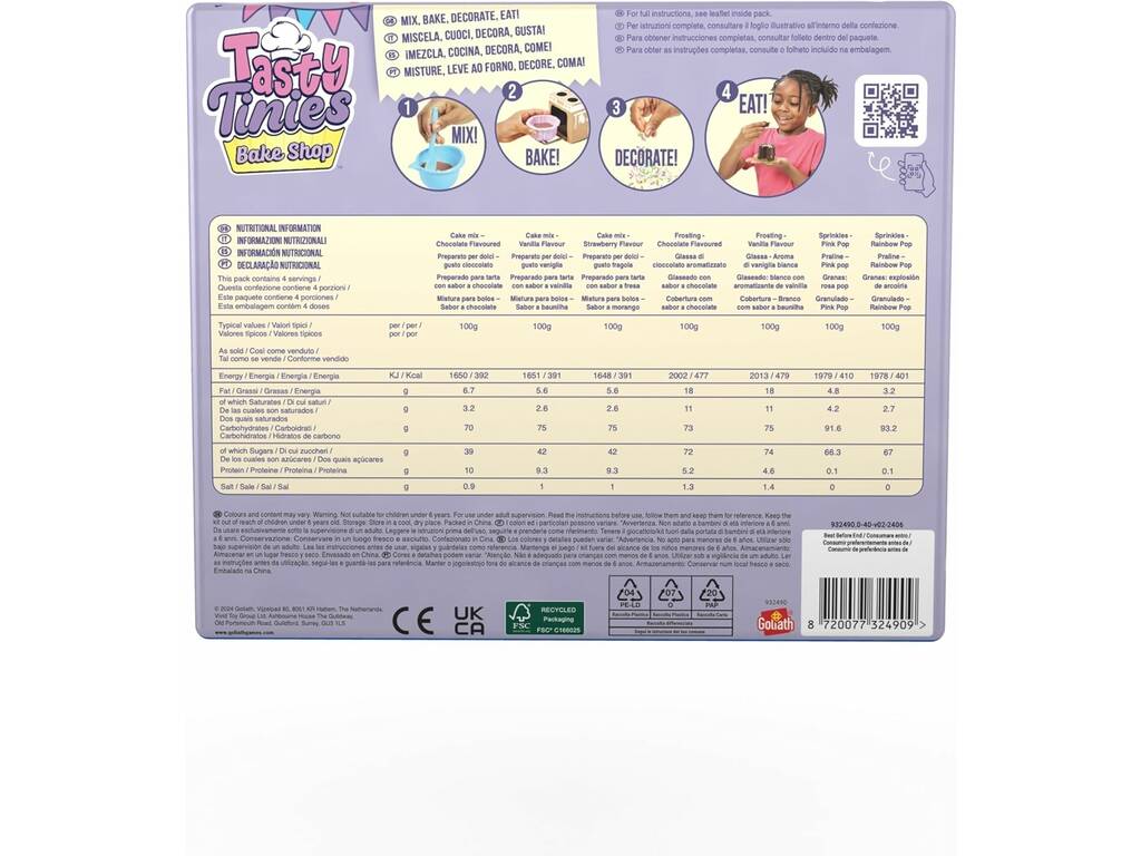 Tasty Tinies Pack Torte Regalo Goliath 932490