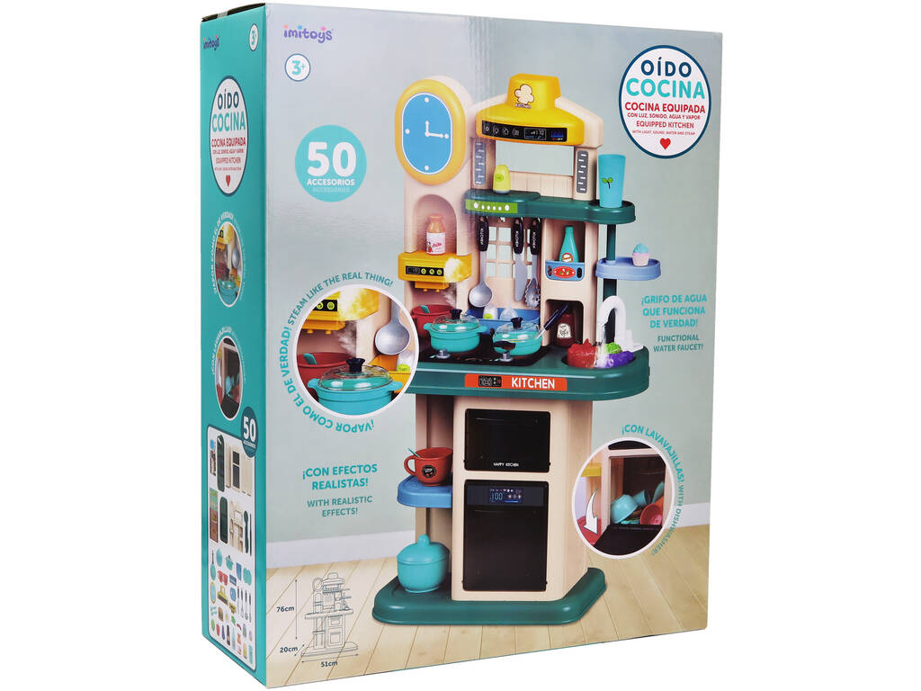Cucina Deluxe con rubinetto, luci, suoni e accessori