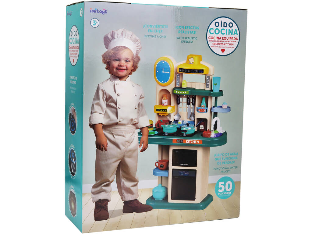 Cucina Deluxe con rubinetto, luci, suoni e accessori