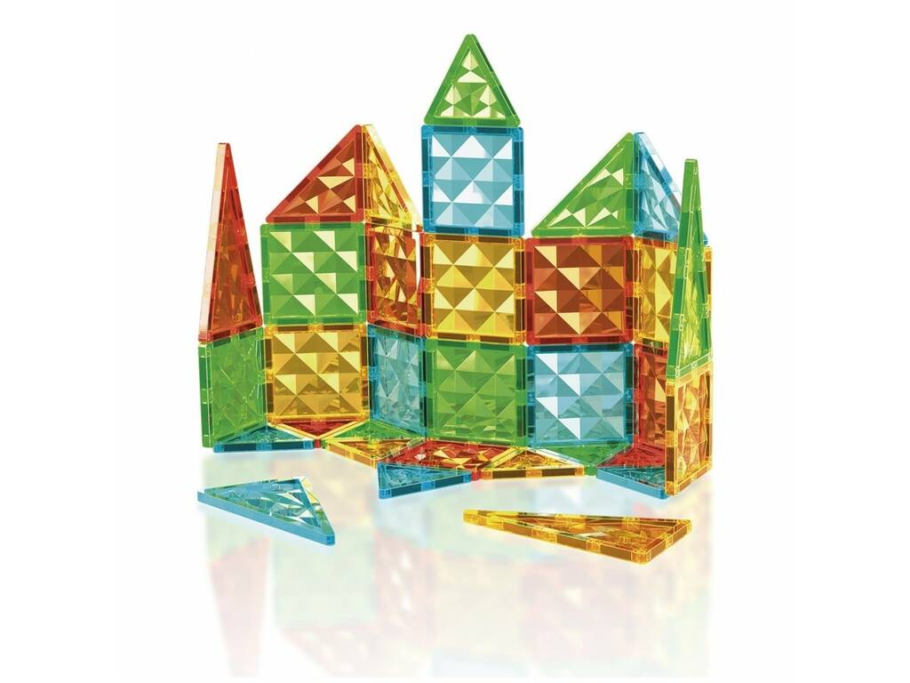 Geomag Magnetic Tiles Gems con 32 pezzi Toy Partner 4101