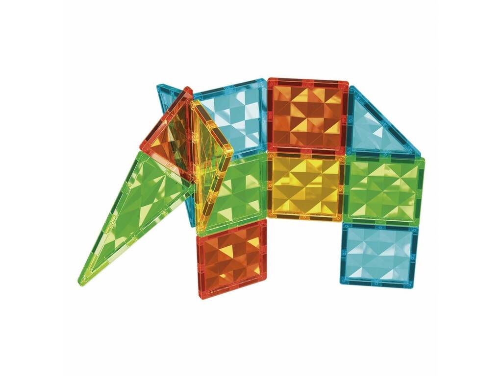 Geomag Magnetic Tiles Gems con 32 pezzi Toy Partner 4101