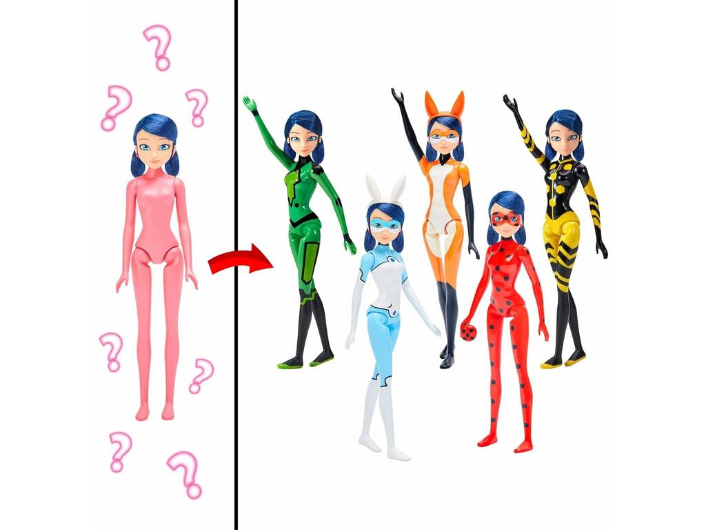 Miraculous Ladybug Transformation Surprise Marinette Toy Partner 50390