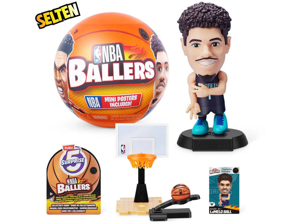 5 Surprise NBA Ballers Figura Sorpresa Zuru 11025790 | Juguetilandia