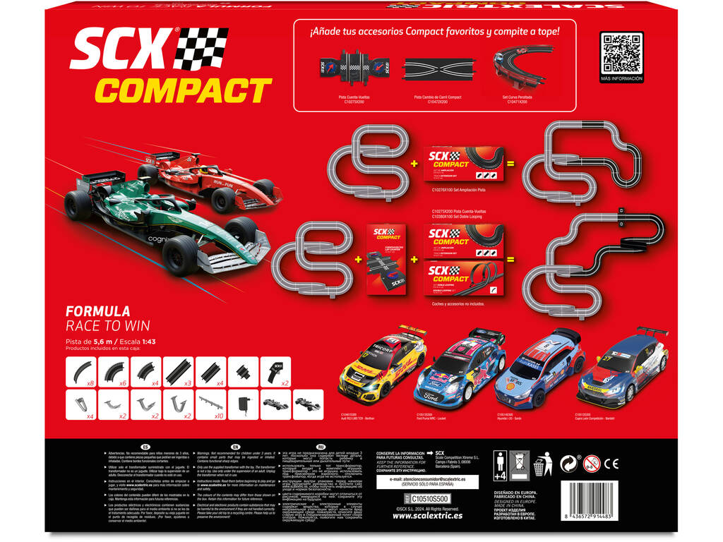 Scalextric Compact Formula Race To Win