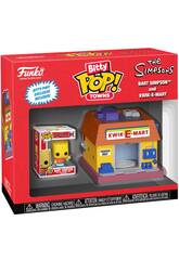 Funko Pop Bitty Towns Les Simpson Bart Simpson et Kwik-E-Mart Figure 83684