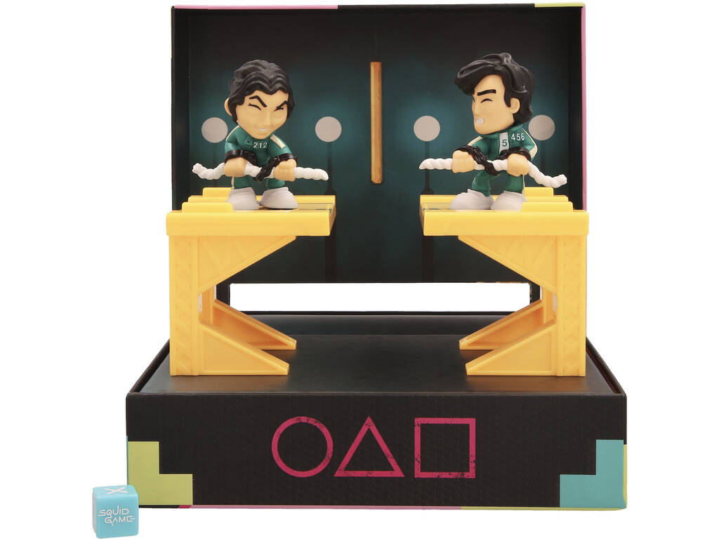 Jeu de cordes Squid Game avec 2 figurines exclusives
