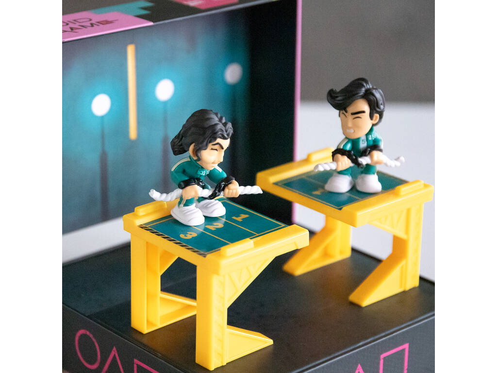 Jeu de cordes Squid Game avec 2 figurines exclusives