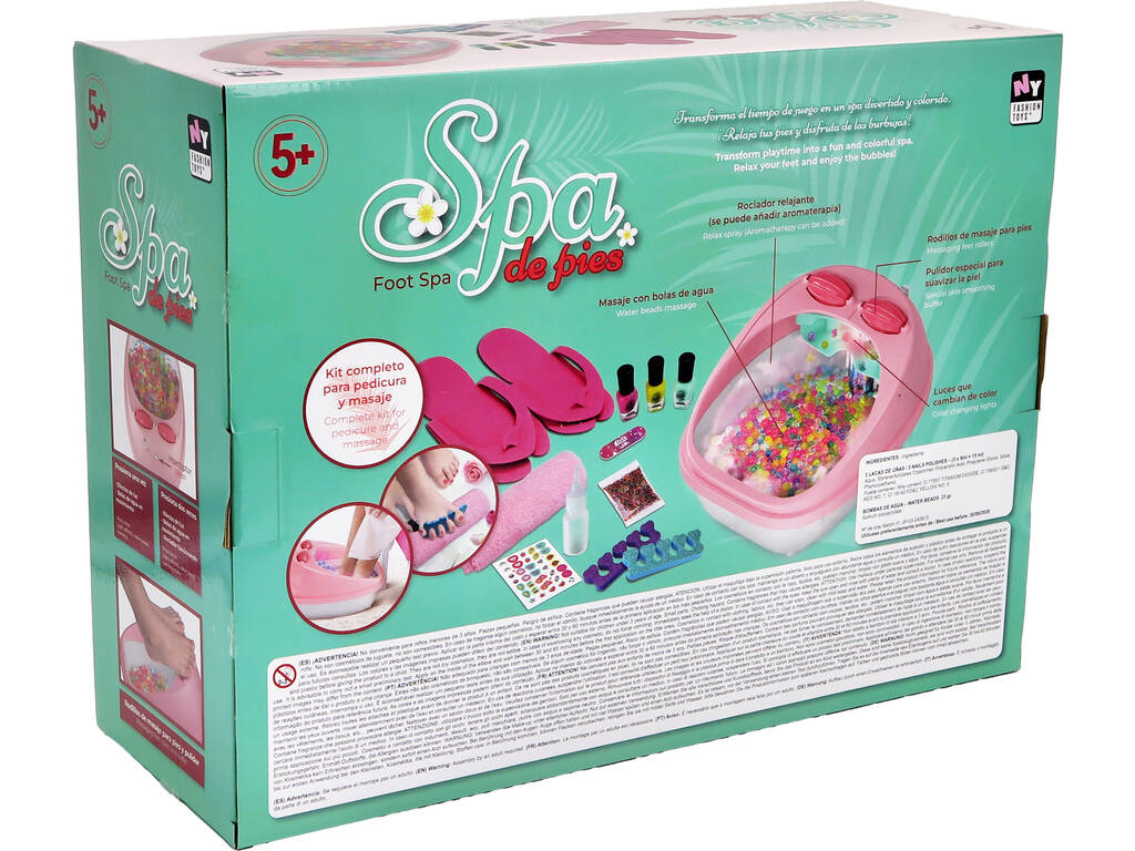 Spa de pieds avec pompes à eau et accessoires
