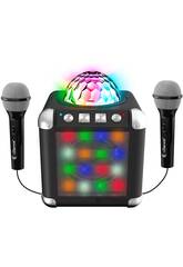 IDance Karaoke Com 2 Microfones, Luzes Led e Bola de Espelhos Cefa Toys 360