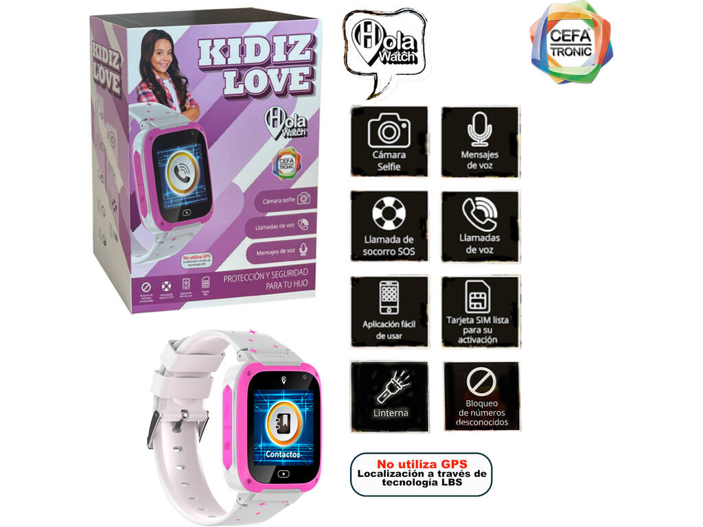 Montre intelligente HolaWatch Kidiz Love Pink Cefa Toys 1131