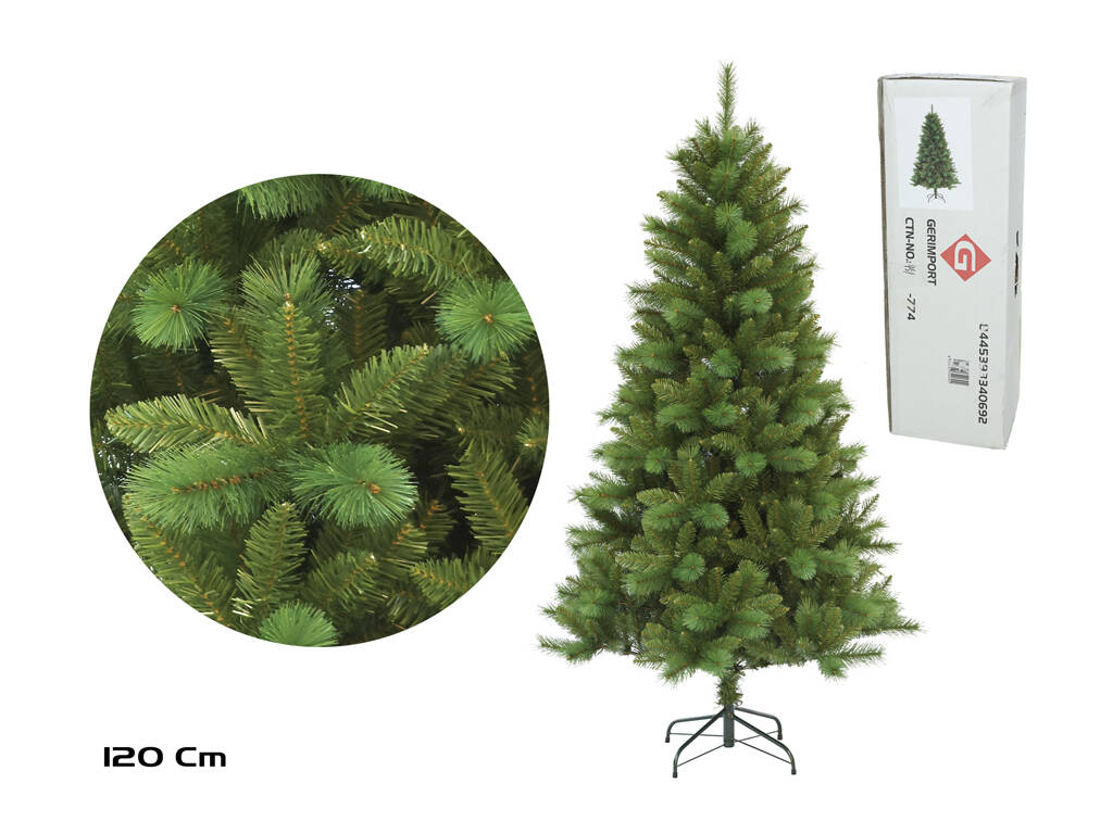 Arbre de Noël vert 120 cm avec 282 pointes