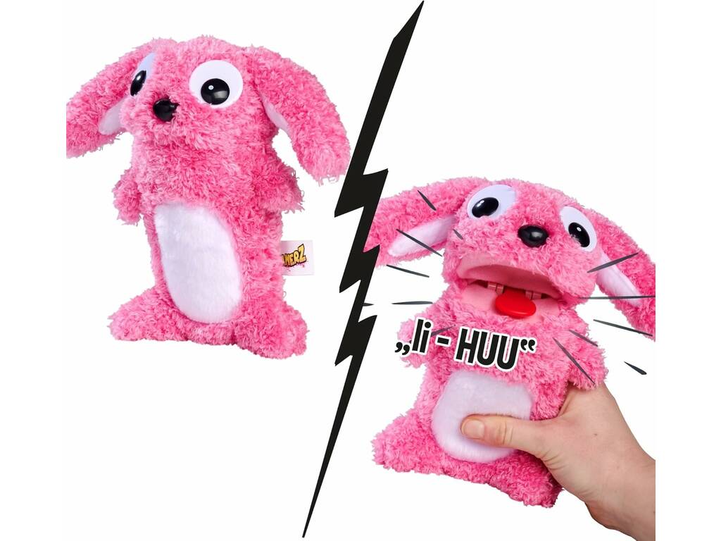Screamerz Kuscheltier Lauter Rosa Hase