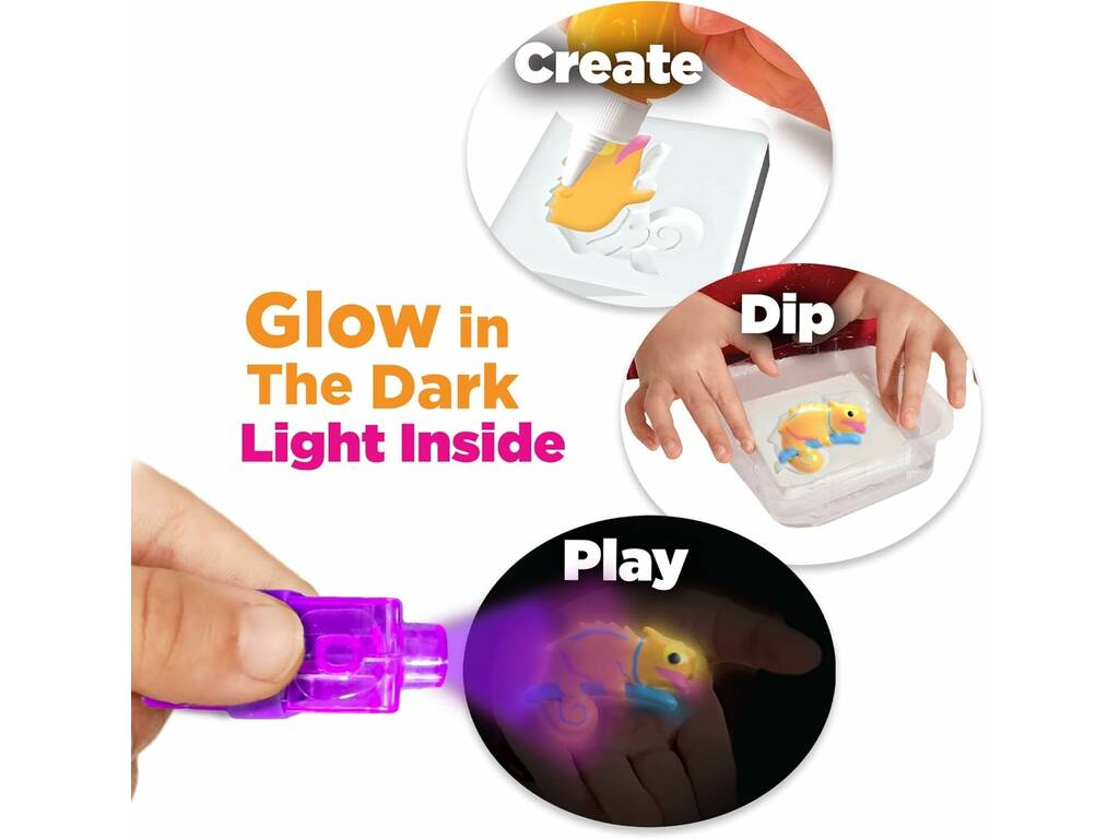 Aqua Gelz Glowz Deluxe Playset avec lampe de poche UV