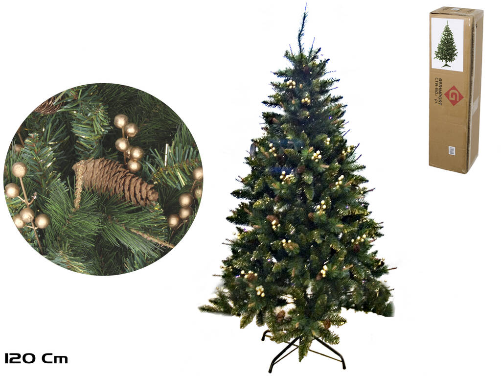 Weihnachtsbaum Dekoration Gold 120 cm mit 318 Spitzen