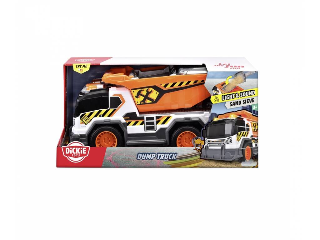 Camion dumper con luce, suoni e pala