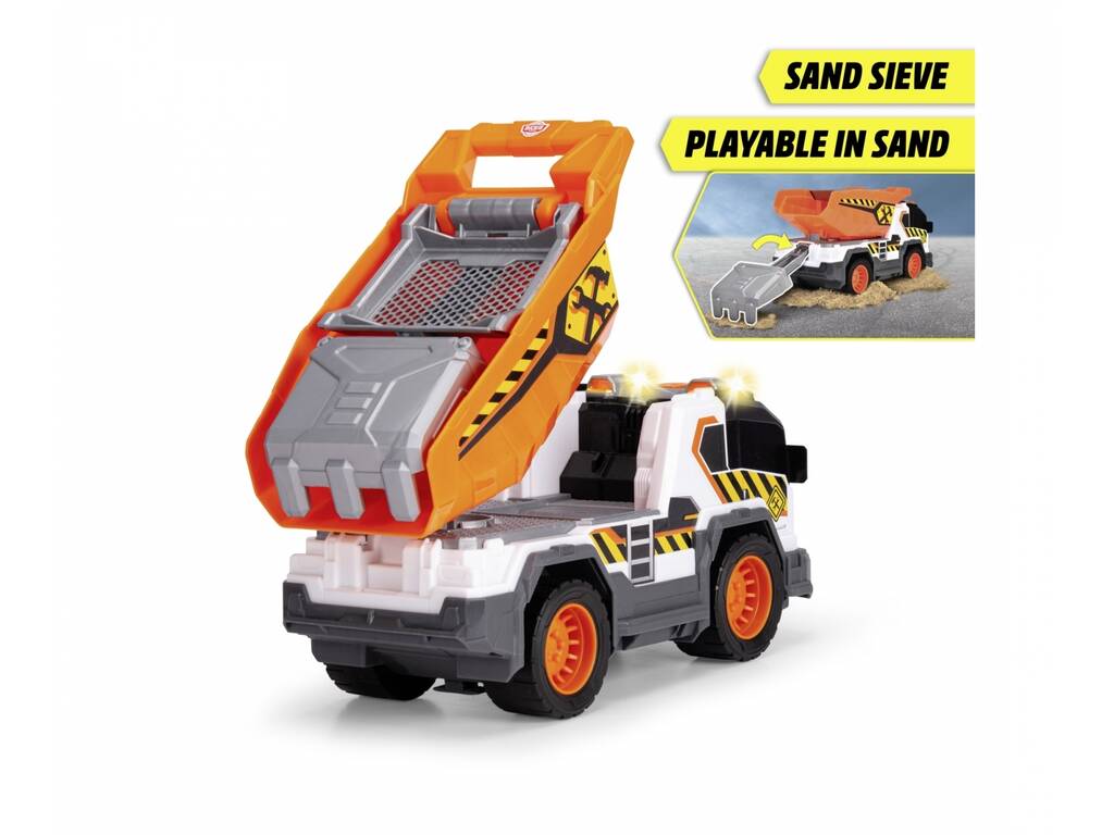 Camion dumper con luce, suoni e pala