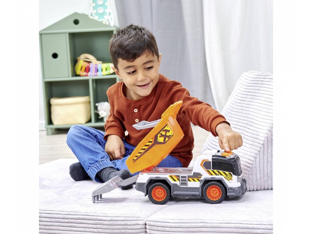 Camion dumper con luce, suoni e pala