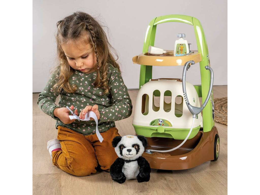 Chariot vétérinaire Smoby avec peluche pour les soins aux animaux 7600340405
