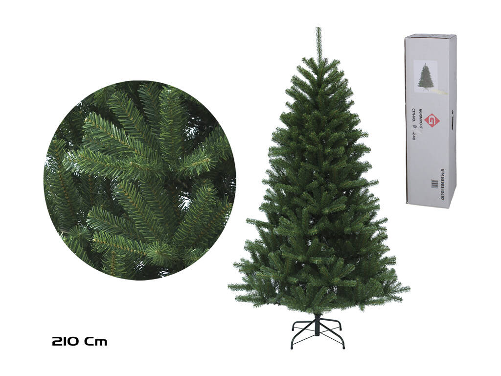 Arbre de Noël de 210 cm avec 1436 pointes